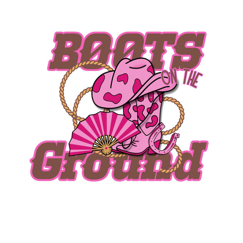 Boots on the Ground Pink (PNG ONLY)