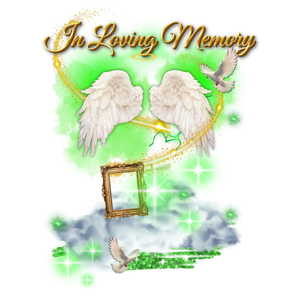 Green and Gold Memorial Design (PNG ONLY)