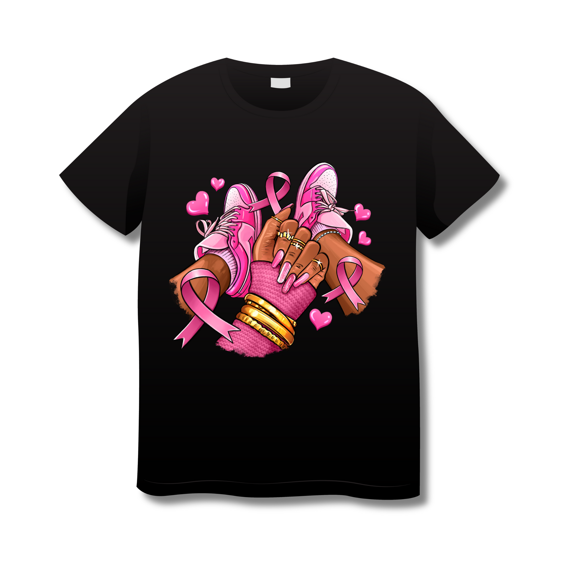 Breast Cancer Sneaker Tee