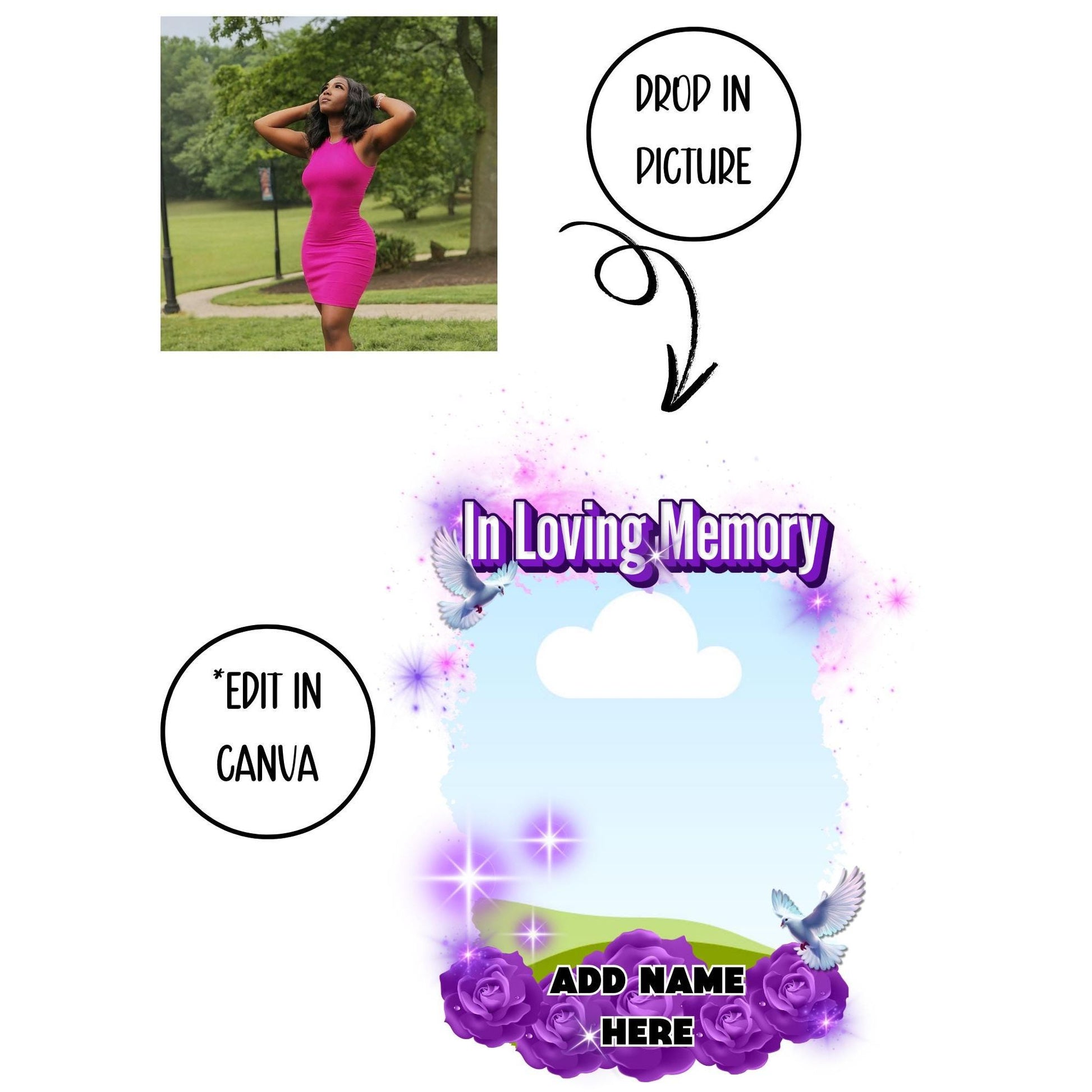 In Loving Memory Memorial Design (PNG ONLY)